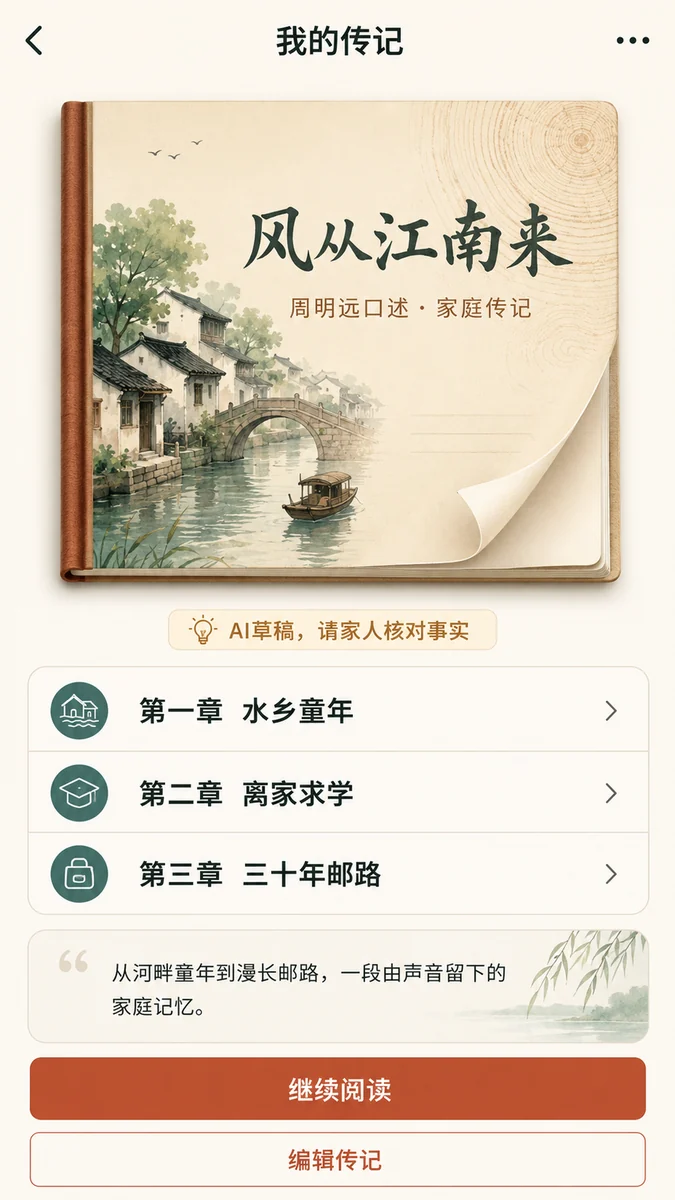 岁语家庭传记详情原型