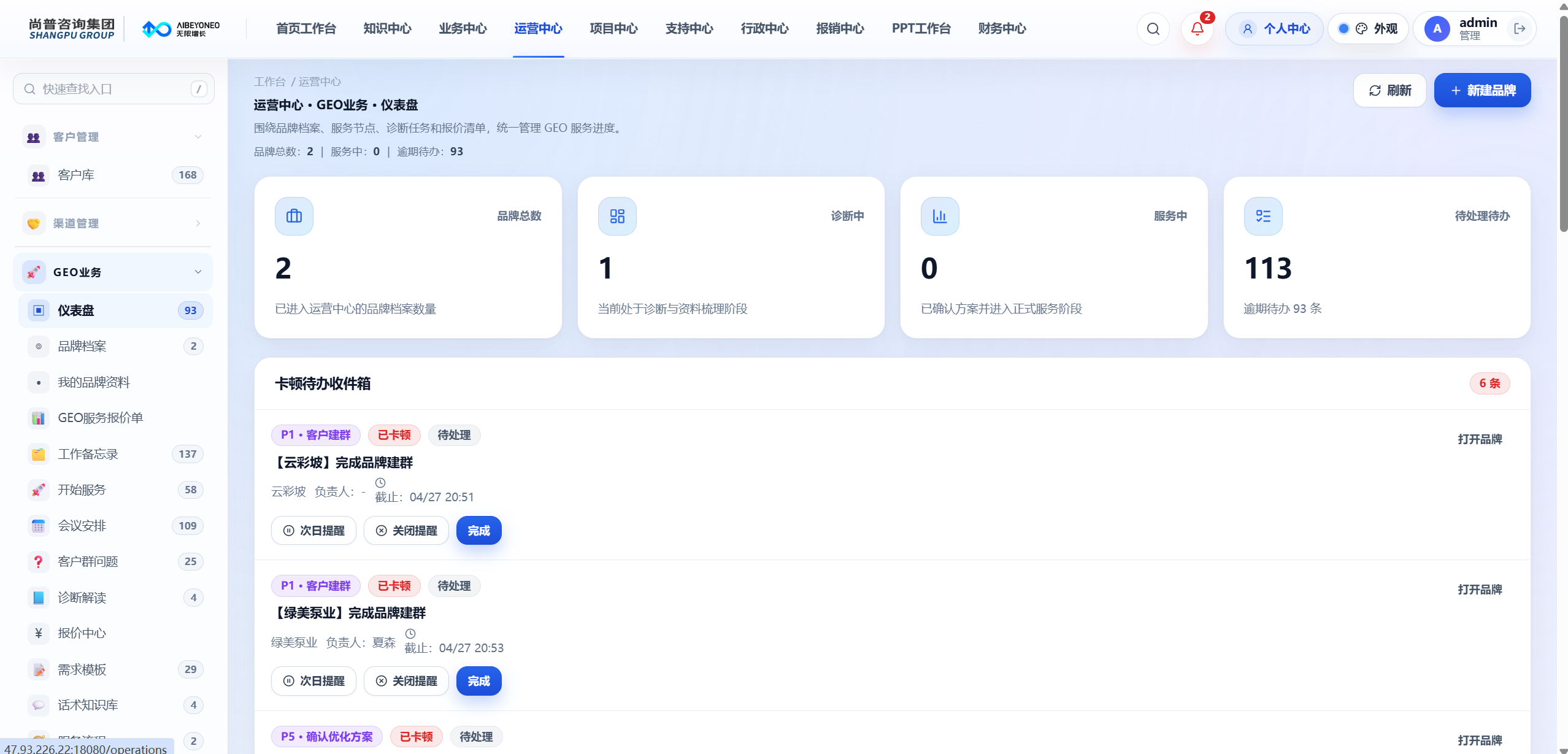 私企 AI · 数字驾驶舱